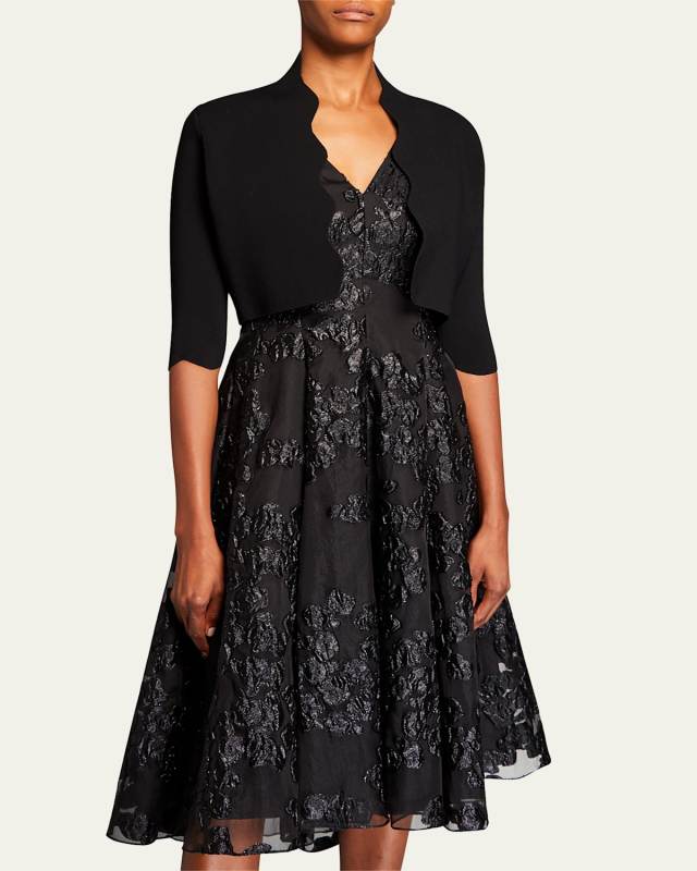 Scalloped Bolero Cardigan